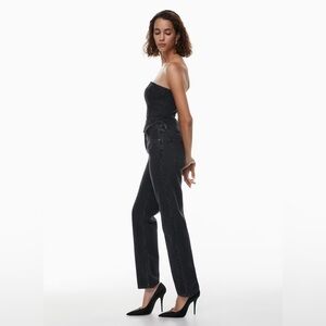 DENIM FORUM Aritzia The Joni High Rise Loose Distressed Jeans Size 27‎